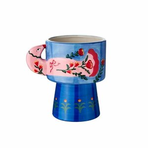 Aardewerk vaas sapphire crest