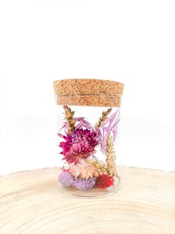 Droogbloemen in fles collectie COLD PINK