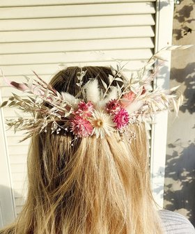 Droogbloemen haarspeld haarkam bloemen in je haar