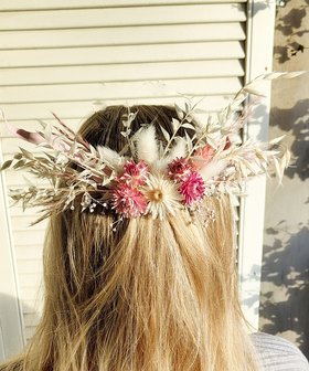 Droogbloemen haarspeld haarkam bloemen in je haar