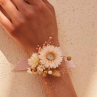 Droogbloemen armband