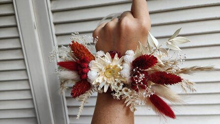 droogbloemen armband bruiloft