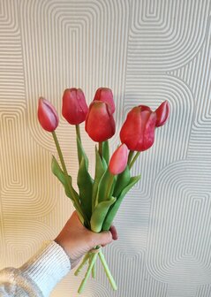 boeket kunst tulpen