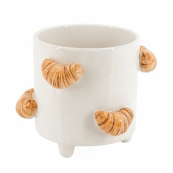 Bloempot met croissants 