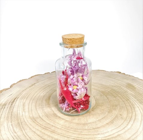 Droogbloemen in fles collectie LOVE IT IS
