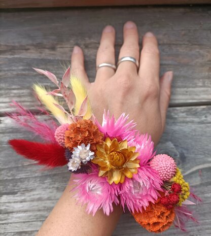 Unieke Pols Corsage in Jouw Kleurencombinatie