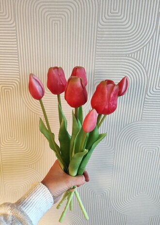 boeket kunst tulpen