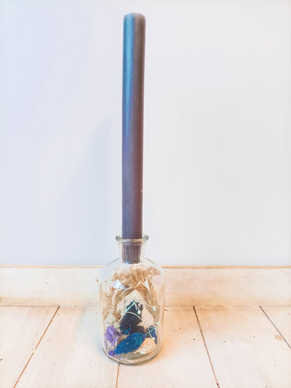Bruiloft bedankje gasten droogbloemen