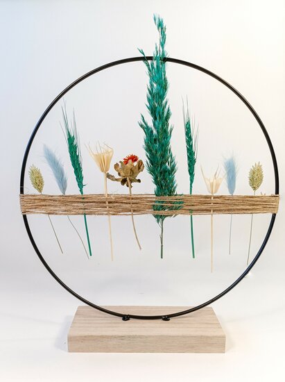 Droogbloemen krans bloomring DIY