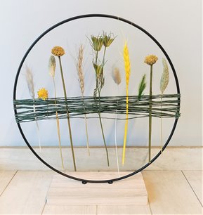 Droogbloemen krans bloomring GREEN Droogbloemen krans bloomring GREEN