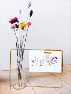 Gouden kaartenhouder FLOWER Gouden kaartenhouder FLOWER