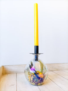 Droogbloemen in fles SHINE YELLOW Droogbloemen in fles SHINE YELLOW
