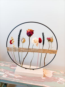 Droogbloemen krans bloomring ROOS Droogbloemen krans bloomring ROOS