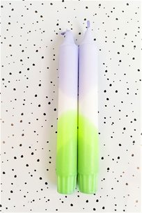 Dip Dye kaarsen PASTEL GREEN Dip Dye kaarsen PASTEL GREEN