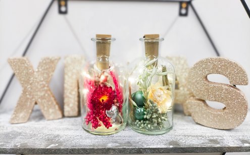 Droogbloemen in fles CHRISTMAS Droogbloemen in fles CHRISTMAS