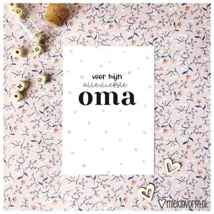 Kaart || voor mijn allerliefste oma Kaart || voor mijn allerliefste oma