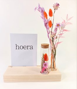 Droogbloemen kaartenhouder KURKJE Droogbloemen kaartenhouder KURKJE