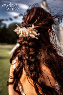 Droogbloemen haarkam