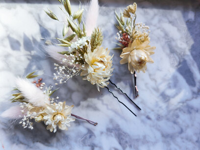 Droogbloemen haarspeldjes