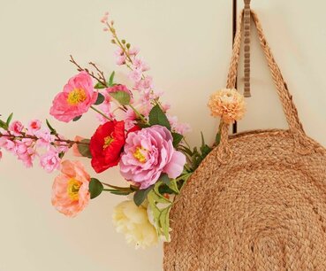 Zijde bloemen boeket 